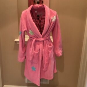 Xhilaration Pink Starry Kids Robe